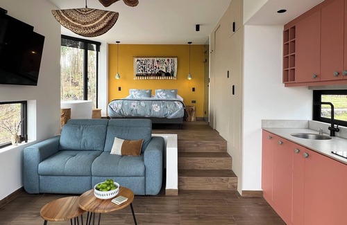 El Quinche Villa | Beautiful tiny home with amazing view and hot tub
