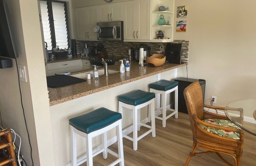 Wailua Condo | Beautiful Top Floor - GREAT Ocean View - sleeps 3 - Renovated