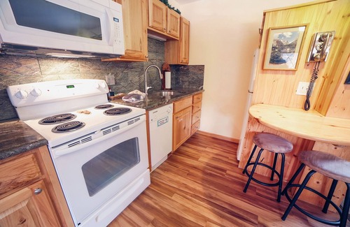 Estes Park Condo | Beautiful Two Person Suite on the Banks of Fall River