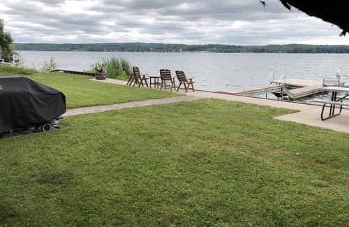 Onekama Cottage | Beautiful Waterfront Family-Friendly Rustic Cottage on Portage Lake-Onekama, MI.