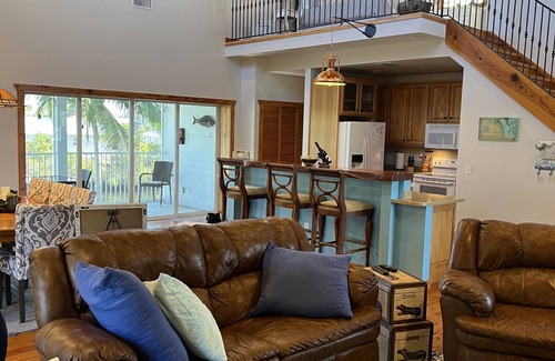 Pine Island Center House | Beautiful waterfront Key West style home with a pool