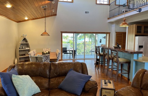 Pine Island Center House | Beautiful waterfront Key West style home with a pool