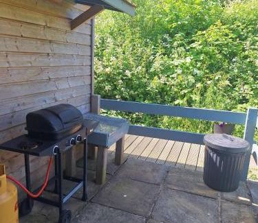 East Drayton Ski Chalet | Beautiful Wooden tiny house, Glamping cabin with hot tub 2