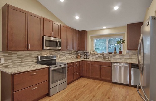 Colorado Springs House | Beautifully Updated Home with Views and a Hot Tub (Garage excluded)