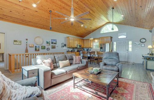 Sylvan Shores Cottage | Beaver Lake Home w/Game Room, Boat Slip & Views!
