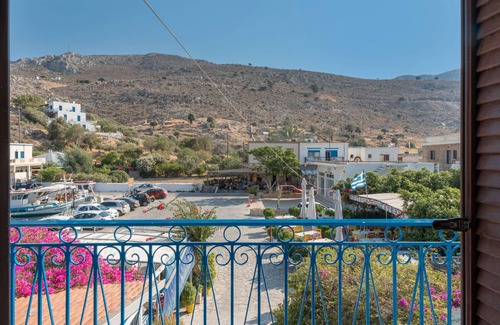 Kalymnos Apartment | Bed and Breakfast 'Room No 10' with Sea View, Wi-Fi and Air Conditioning