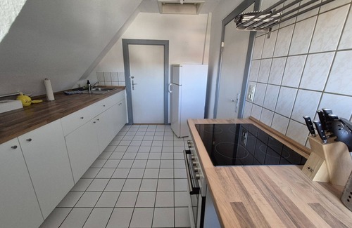 Schleswig Apartment | bed & Kitchen