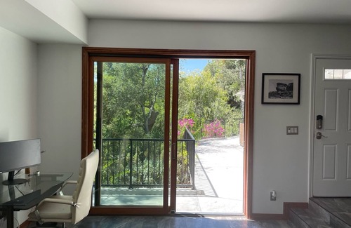 La Canada Flintridge House | Bedroom and Living Room for a quiet guest
