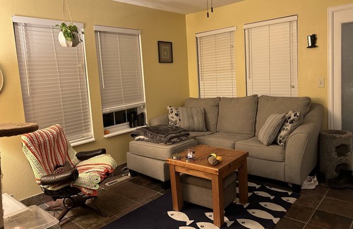 Fort Collins Condo | Bedroom in a cozy home with amenities!