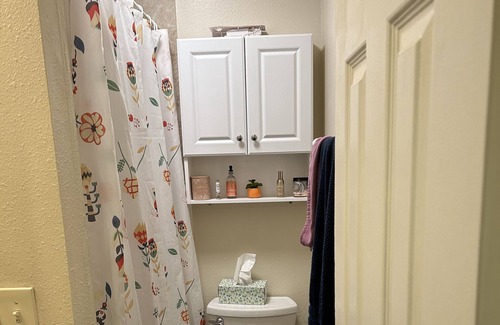 Fort Collins Condo | Bedroom in a cozy home with amenities!
