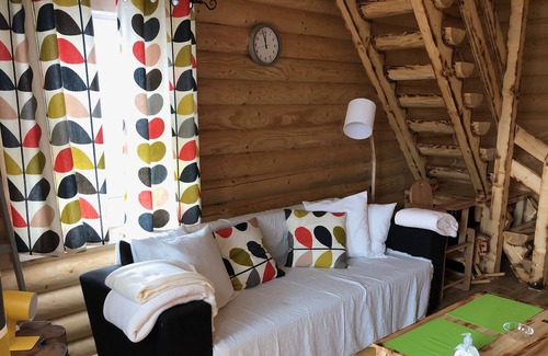 Jastrzebia Gora House | BeHappy Woodhouse log cabin sauna & jacuzzi Jastrzębia Góra Gdansk close by