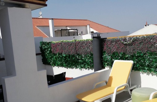 Beja Apartment | Beja Garden Apartment with Balcony, Terrace and Wi-Fi