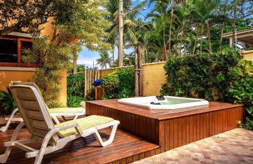 Praia de Barequecaba House | Belíssima casa pé na areia com jacuzzi