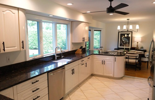 Bellport House | Bellport Bliss: Pool and Relaxing Spaces