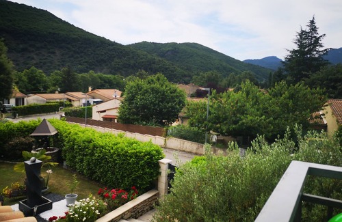 Digne-les-Bains Apartment | Ben apartment design balcony with beautiful view on our mountains special biker