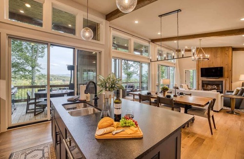 Morganton Cabin | Berry Refined - Luxury, views, hot tub, spacious