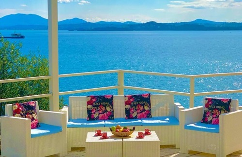 Ano Korakiana Villa | Best luxury villa with private beach in Barbati with amazing sea view