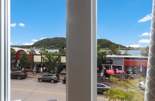 Frankfort Apartment | Betsie Harbor Lodging- Unit 1. Spacious apartment with access to Main Street