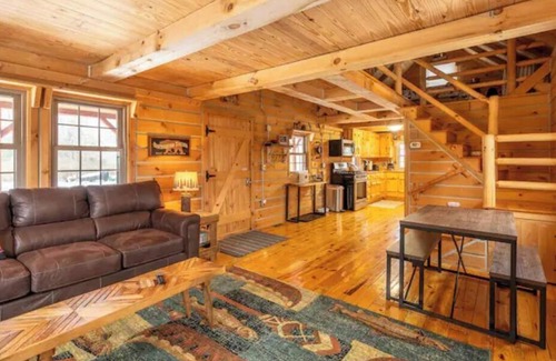 Thompsonville Cabin | Betsie River Log Cabin near Crystal Mountain!