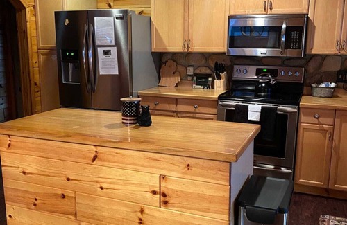Curtis Township House | Big Bear Lodge 🐻🐾, On Lake w/Private Beach & Tiki Bar 🏖 Wi-fi & Dish Network!