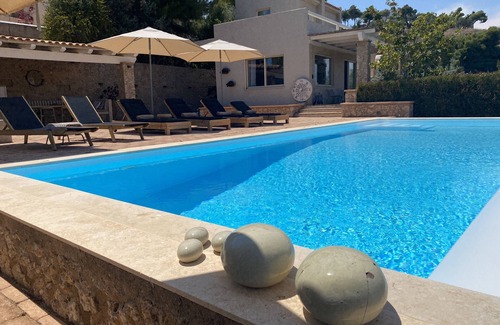 Agios Emilianos Villa | Big Blue Villa Porto Heli with Amazing View