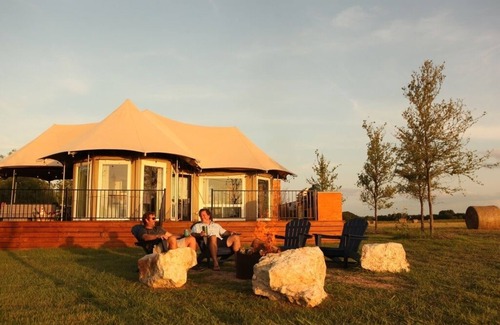 Fentress House | Big Dipper Safari Tent at Wahwahtaysee Resort on the San Marcos River
