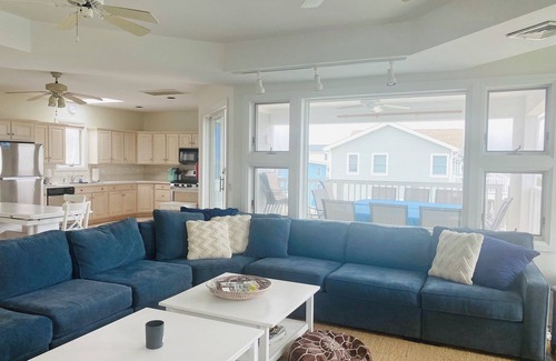 North Beach House | Big Family Beach House with Beautiful Water Views Steps from the Ocean & the Bay
