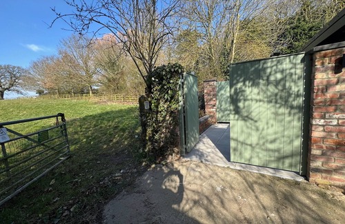 Corby Glen Apartment | Bijou boutique country room, private terrace with beautiful countryside views.