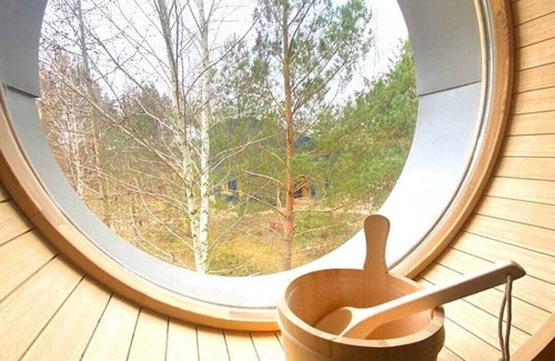Brzozie Apartment | Bird Lodge for 6 pers. incl. sauna