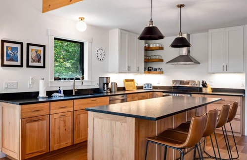 Sunday River Area House | Black Bear Chalet – Hot Tub, Fire Pit, Mtn Views, Game Room