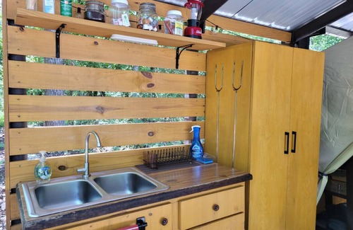 Mid America Apartment | Black Fox Den: A Woodland Glamp - Dog Friendly!