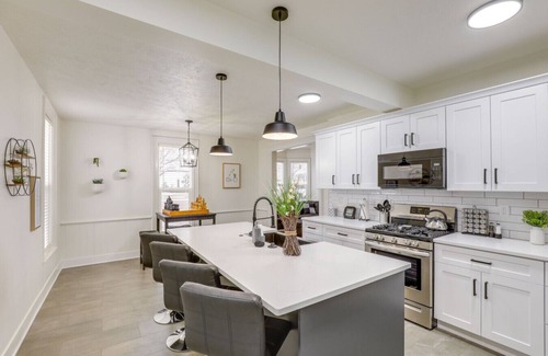 Blair House | Blair Escape | Pet-Friendly Lodge w/Game Room & Fireplace