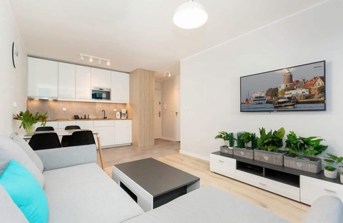 West Pomeranian Voivodeship Apartment | Bliżej Morza 14 | Close to Beach Apartment | Gym