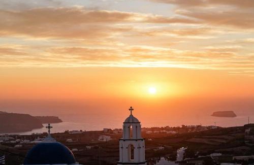 Pyrgos Villa | Bliss Mansion with sunset view & swimming pool