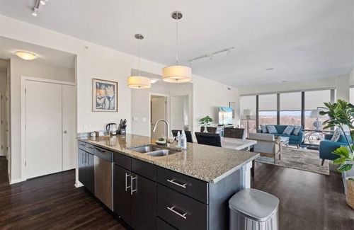 Evanston Apartment | "Bliss of Evanston" 180°view, 2BDR +2Bath UrbanLux