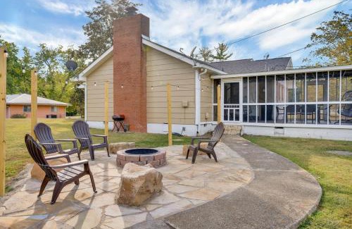 Rossville House | Blue Bird Spur Outdoor dinning fire pit & games