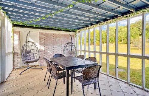Rossville House | Blue Bird Spur Outdoor dinning fire pit & games