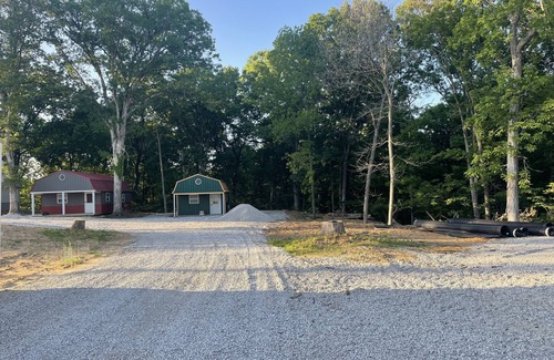 Johnson County Cabin | Blue Cabin in the woods close to Whiteman AF Base and Univ. of Central Missouri