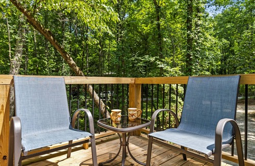 Morganton Cabin | Blue Ridge Blossom: Cozy Octagon Cabin Retreat in the Heart of Nature