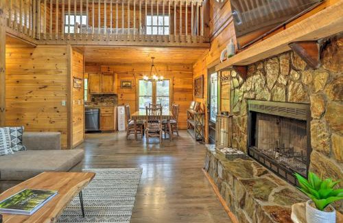 Cherry Log House | Blue Ridge Cabin with Hot Tub, Fire Pit, and Game Room