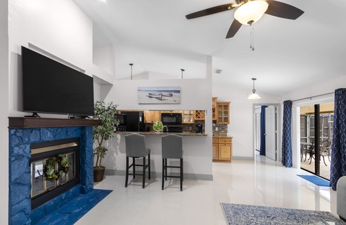 Brandon House | Blue Serenity Retreat - Come relax by the heated pool and jacuzzi!