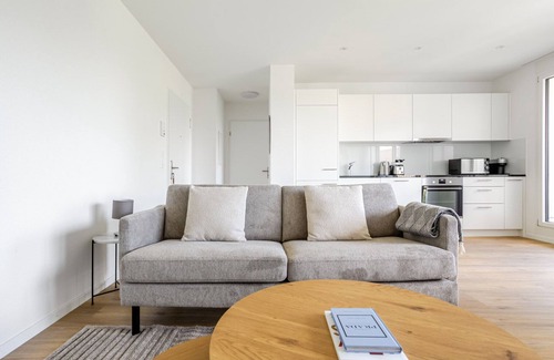 Vorstadte Apartment | Blueground | Basel-Vorstaedte, view, nr Rhine