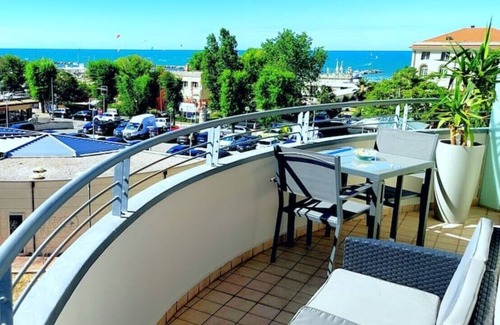 Cattolica Apartment | Bluemar Sea View (105sqm) with sea and canal view terraces