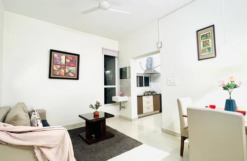 Madhapur Apartment | BluO 1BHK Hitech City - Gym, Balcony, Garden Lift
