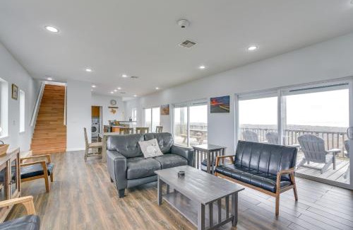 Freeport House | Boardwalk to Beach Ocean-View Surfside Home!