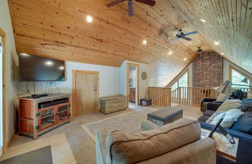 Eucha House | Boat Dock and Fire Pit Lakefront Paradise in Eucha!