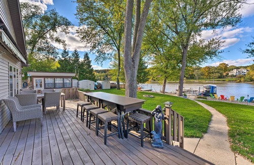 Newville House | Boat Dock & Backyard: 'Rock River Retreat'
