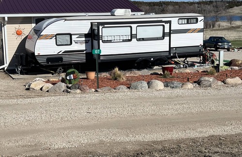 Lake Andes House | Boat parking and electric hook up, Lake and beach access, hiking trails.