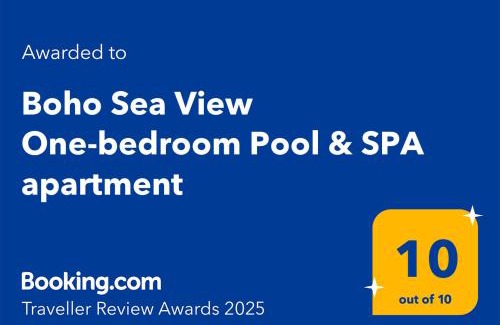 Saints Constantine and Helena Apartment | Boho Sea View One-bedroom Pool & SPA apartment