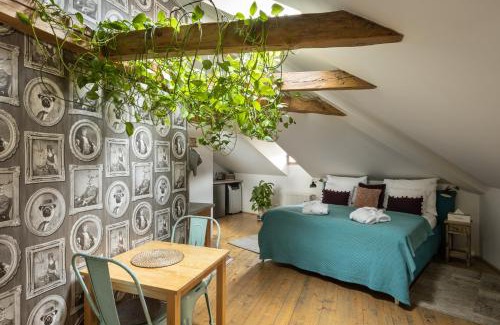 Prague 1 Apartment | Bohemian Chic 2 Bedroom 2 Bathroom Loft with Hanging Chair